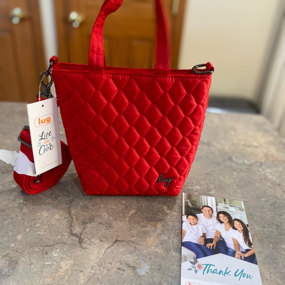 Lug Tiptoe Poppy Red Crossbody